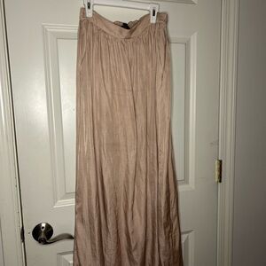 Dusty rose maxi skirt